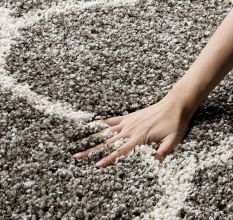 Classic Grey Shaggy Hall Rug